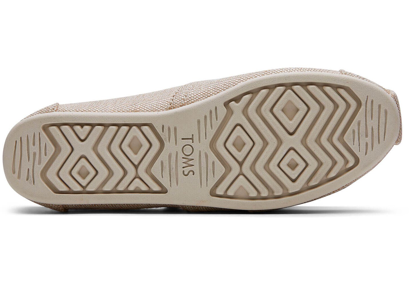 Toms Espadryle Damskie Beżowe - Alpargata Metallic Woven - 10AIFCRXL